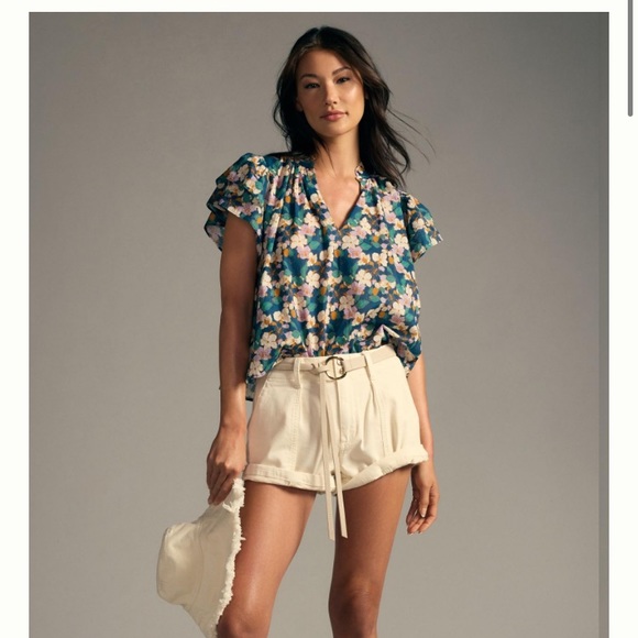 Anthropologie Tops - Anthropologie Birds of Paradis by Trovata Clover Blouse